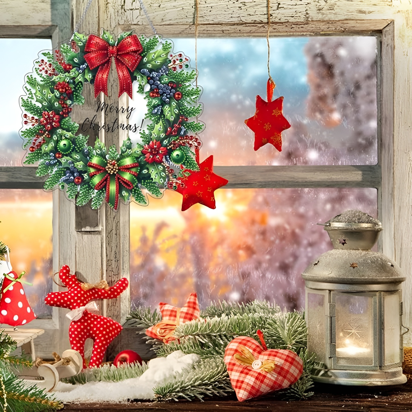 Christmas Snowman Diamond Art Kit for Adults