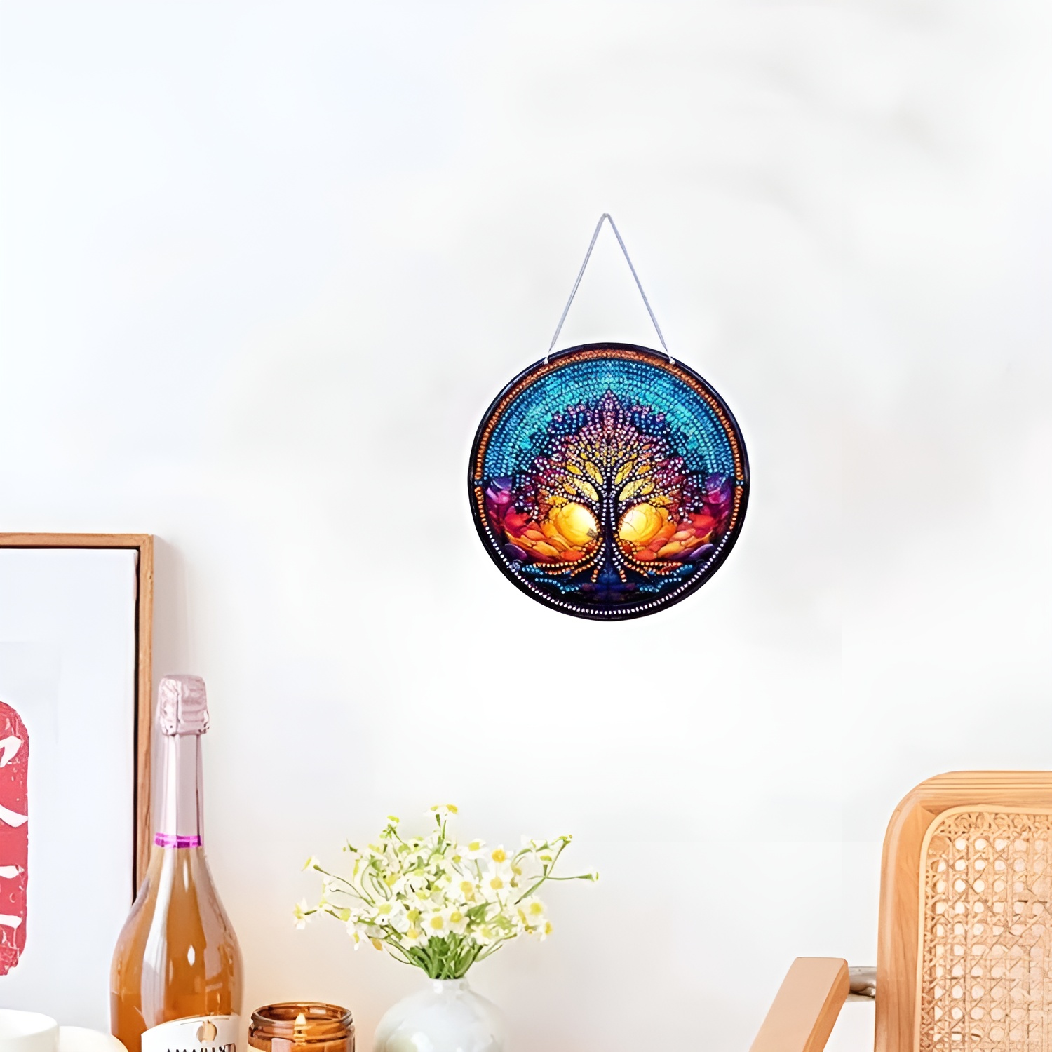 5D Crystal Diamond Painting Kit for Christmas Wall and Window Display