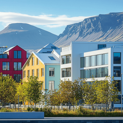 Reykjavik City DIY Paint By Diamonds