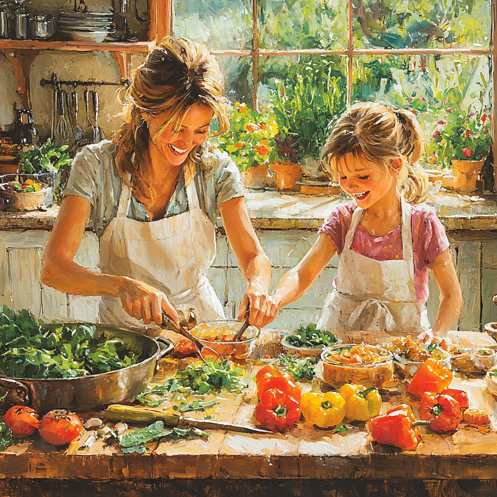 Culinary Creations: A Day Of Cooking Adventures Paint By Color
