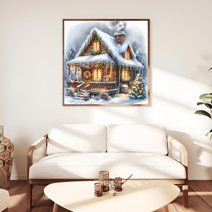 DIY 5D Christmas Diamond Art Kit with Round Drill for Holiday Decor