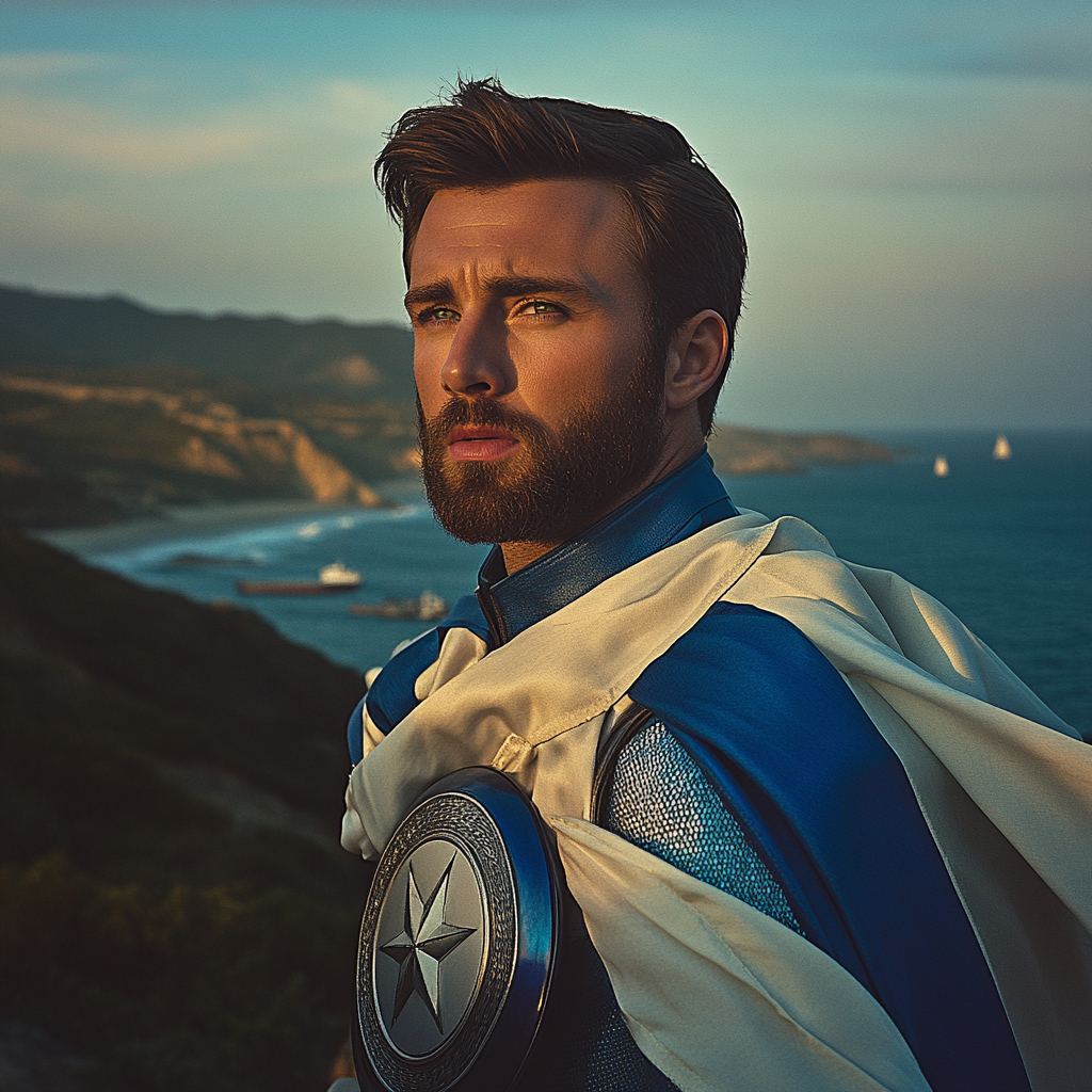 Chris Evans The Shielded Patriot Journey DIY paint by diamonds