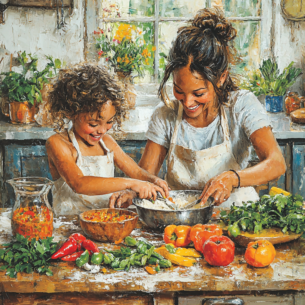 Culinary Canvas: Cooking Up Love In The Kitchen Diamonded Painting Kits