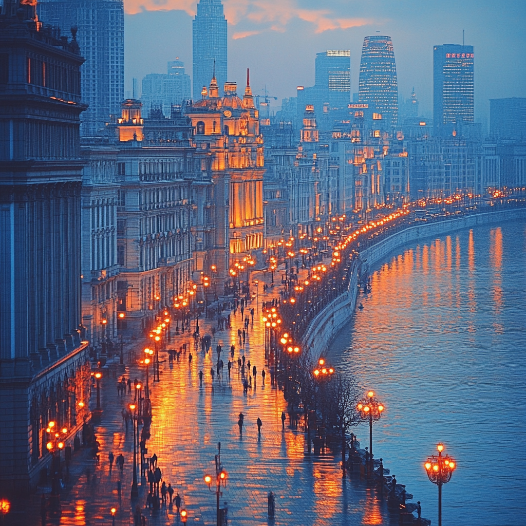 The Bund DIY paint by diamonds