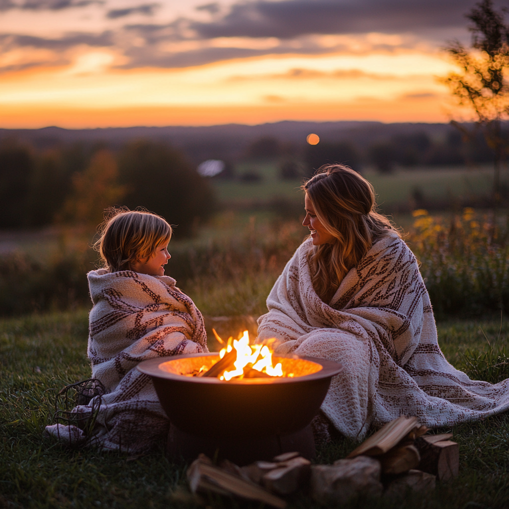 Sunset Stories: A Night Of Sharing Memories Paint By Color