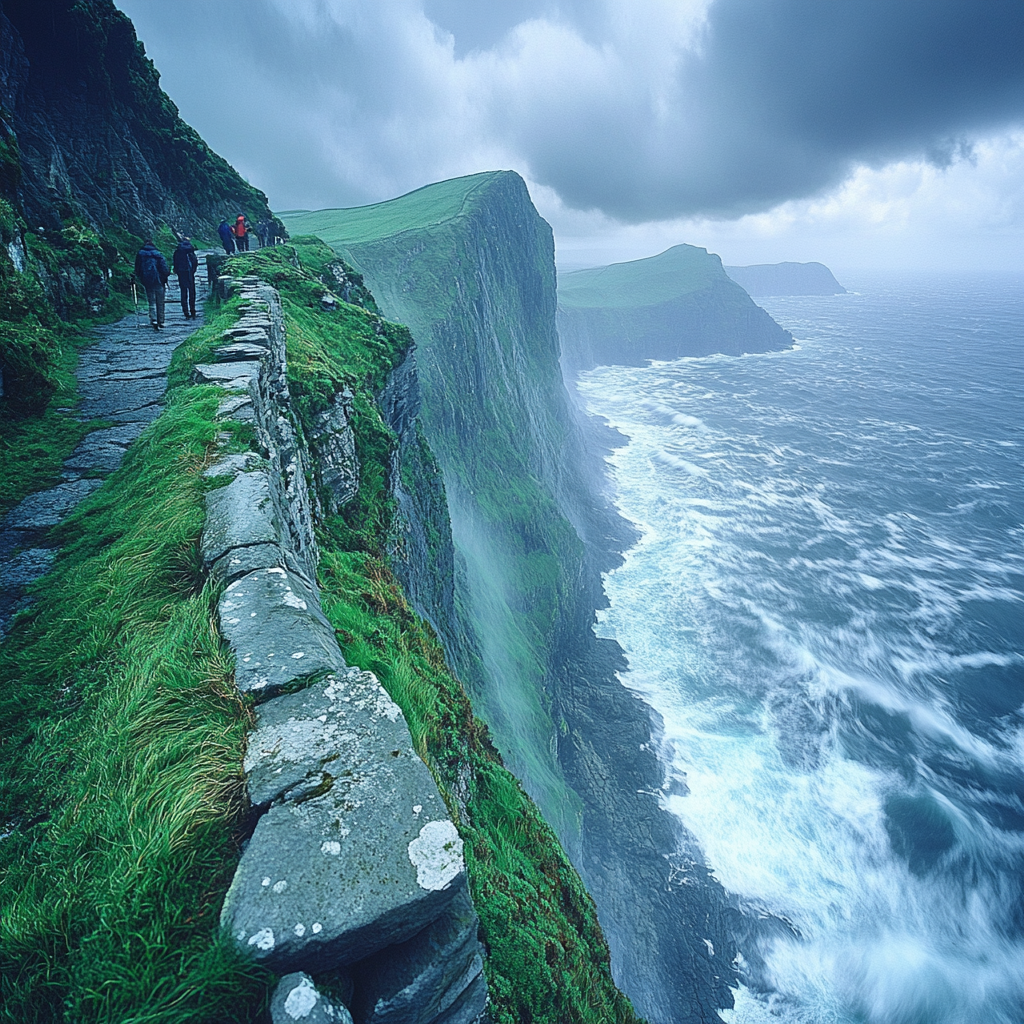 Cliffside Lookout Cliffs Of Moher paint by diamonds