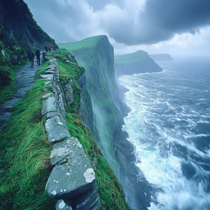 Cliffside Lookout Cliffs Of Moher paint by diamonds