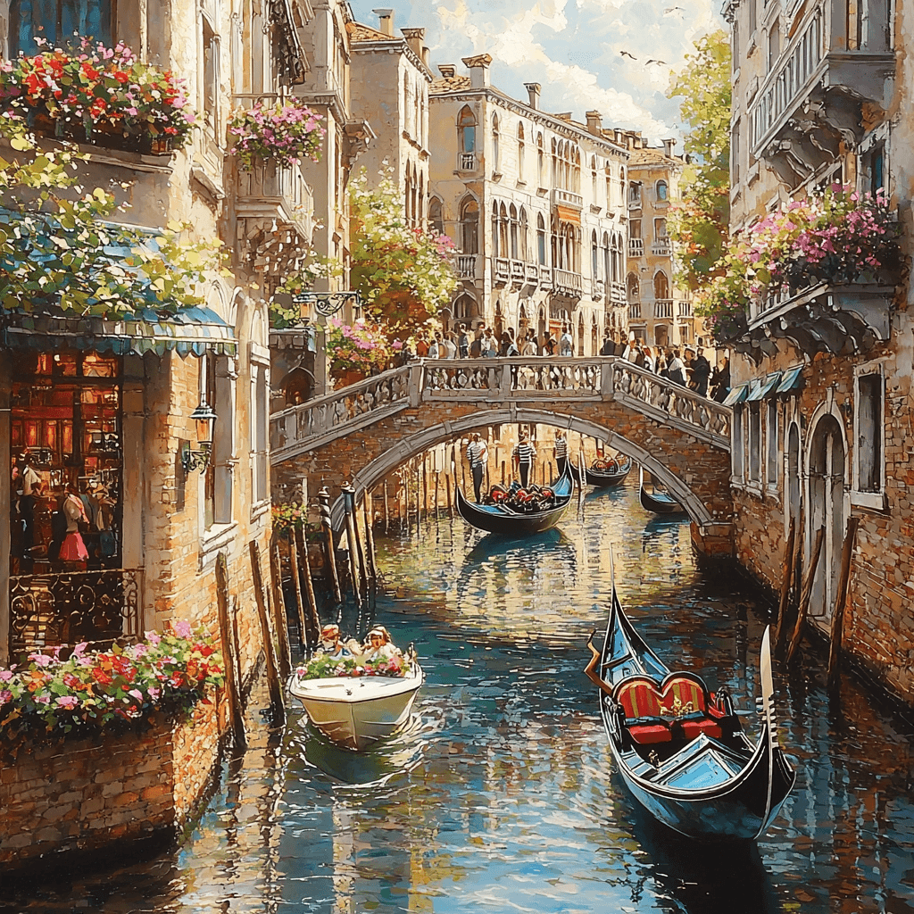 Venice Canals Diamonded Painting Kits
