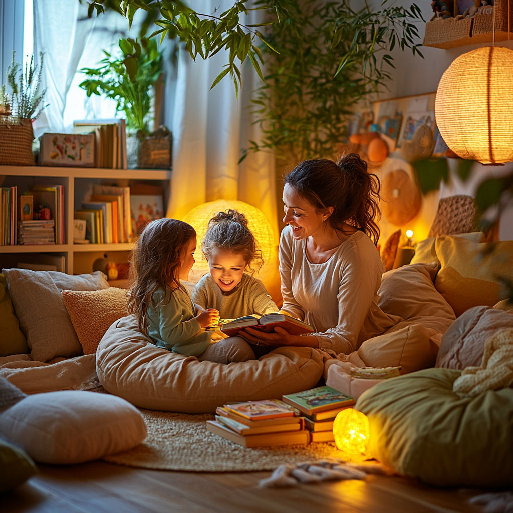 Family Tales: A Storytelling Evening Diamonded Painting Kits