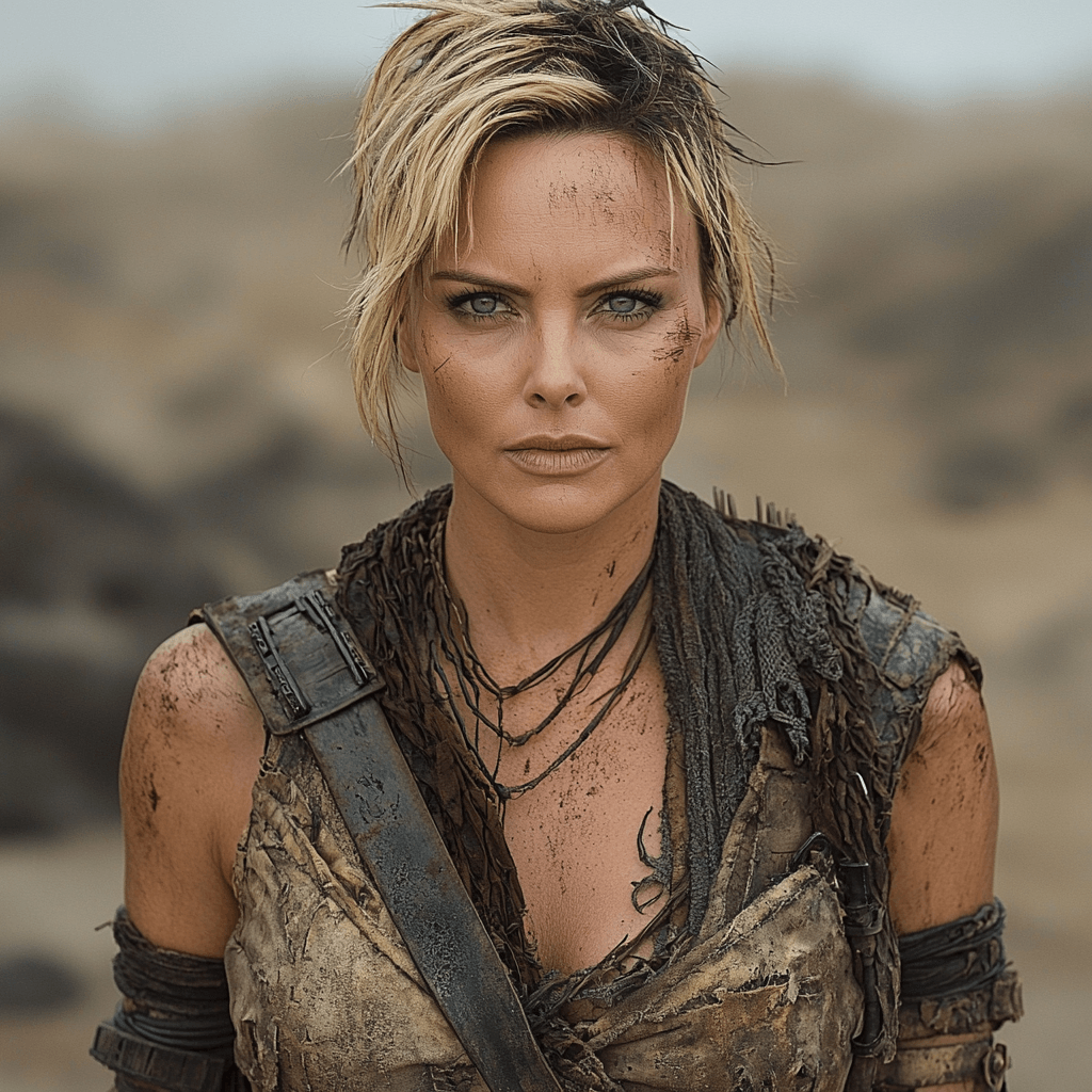 Charlize Theron: Fierce Elegance And Atomic Power Paint By Color