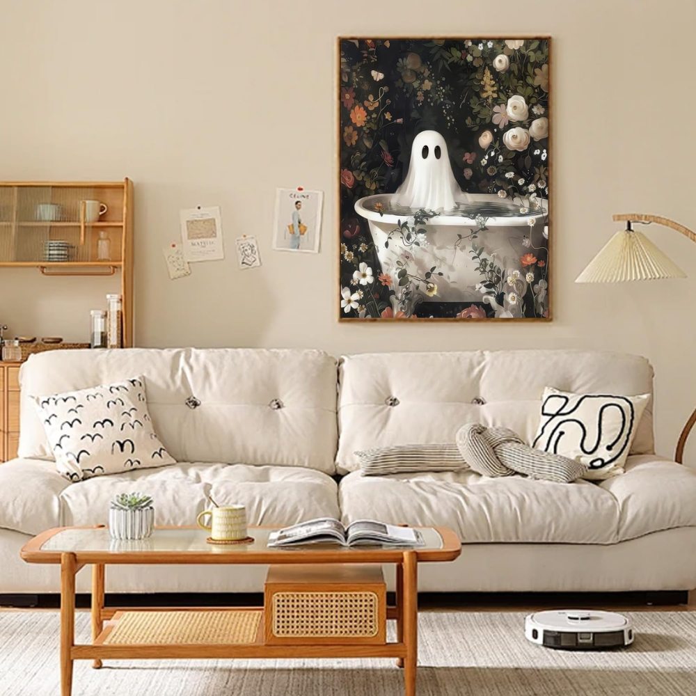 Gouoyana Halloween Paint By Diamond Art Kit For Adults