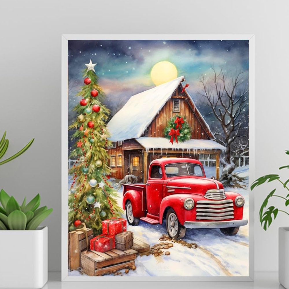 DIY Christmas Themed Diamond Painting Kit