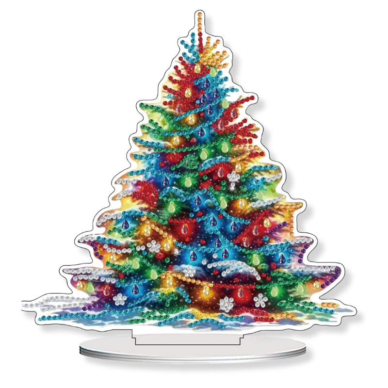 Christmas Snowman Tabletop Diamond Art Kit for Adults