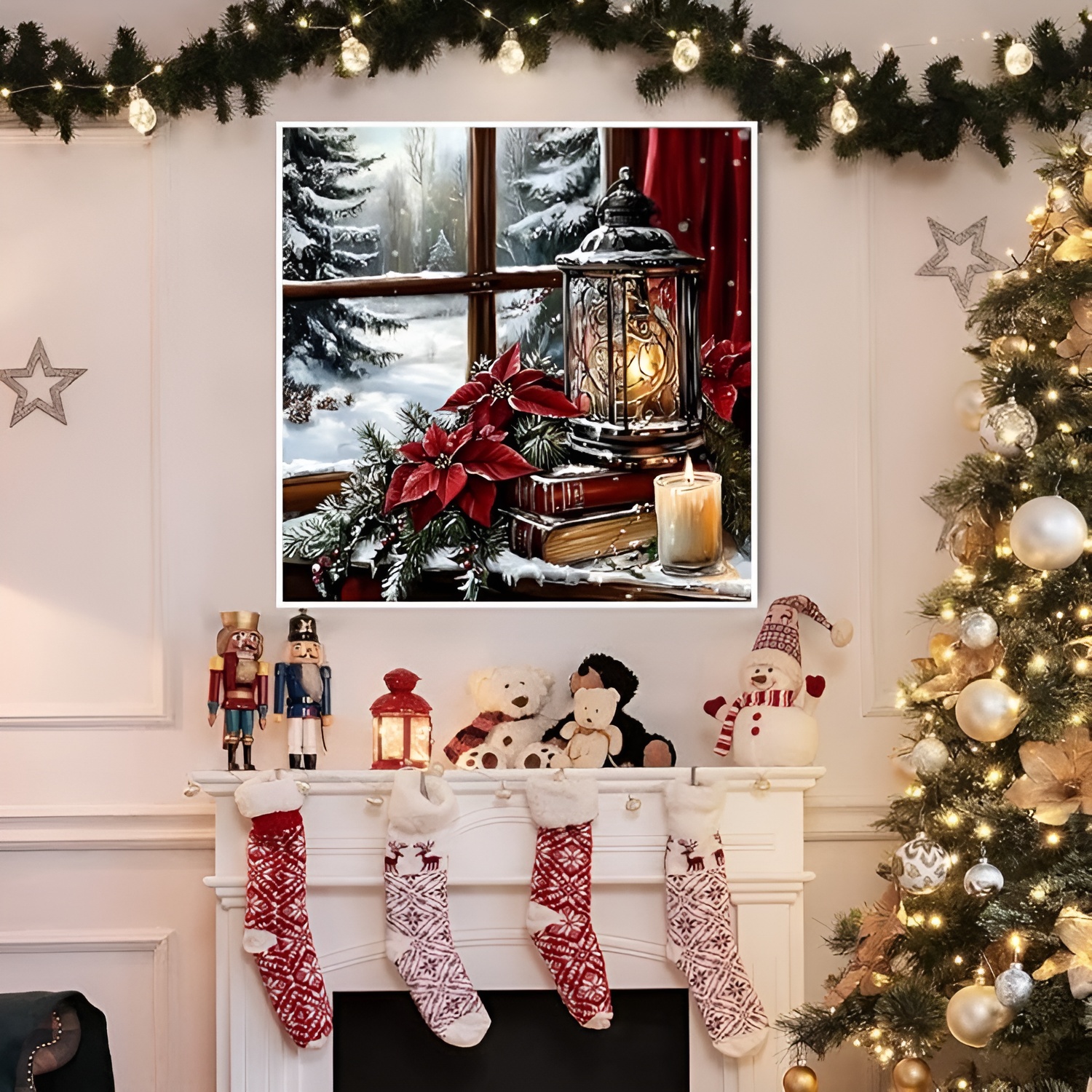 Wall Decor Arts Craft 5D Christmas Diamond Art Kits