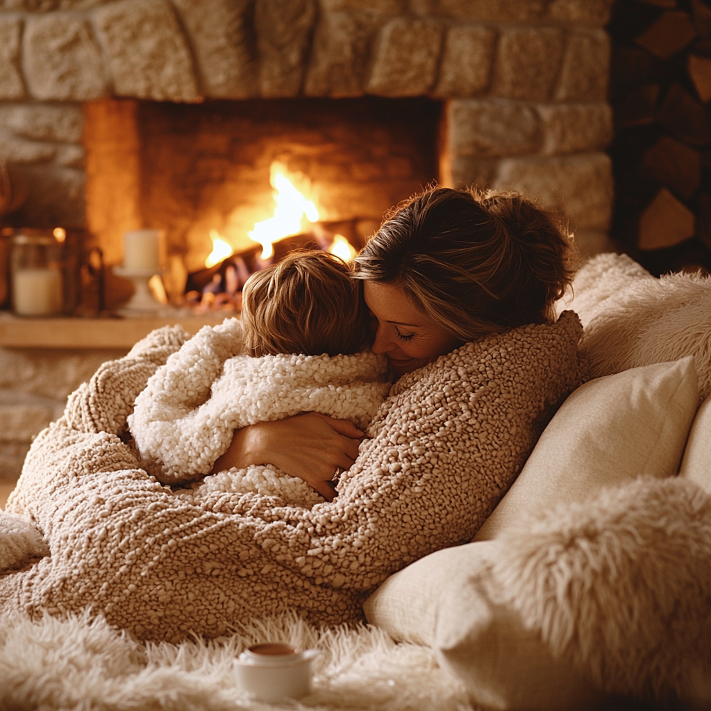 Embers Of Love: A Cozy Evening By The Fire Diamonded Painting Kits