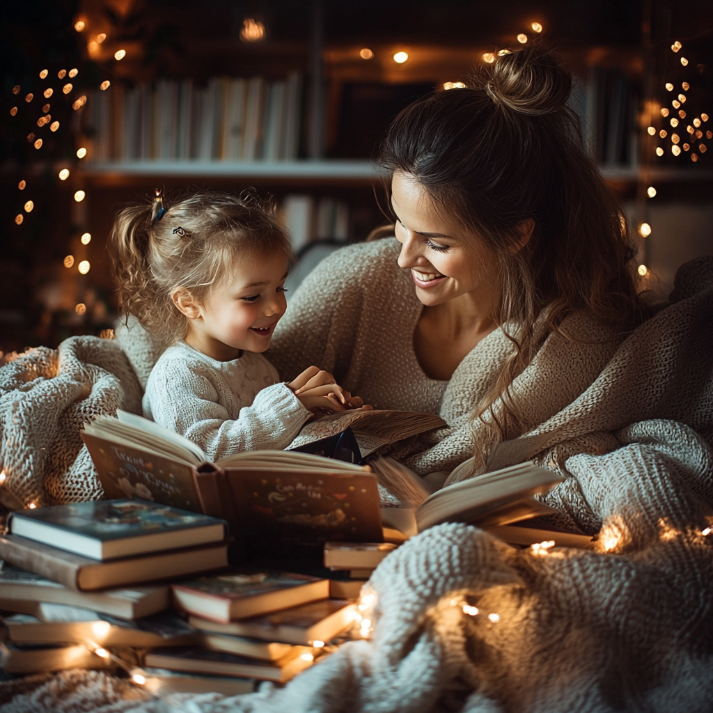 Tales Of The Heart: A Mother-Child Storytelling Evening Paint By Diamond