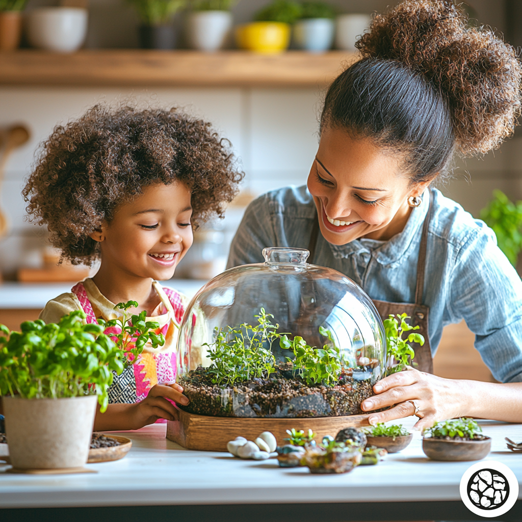 Wonders Of Nature: Building A Terrarium Together Paint By Diamond