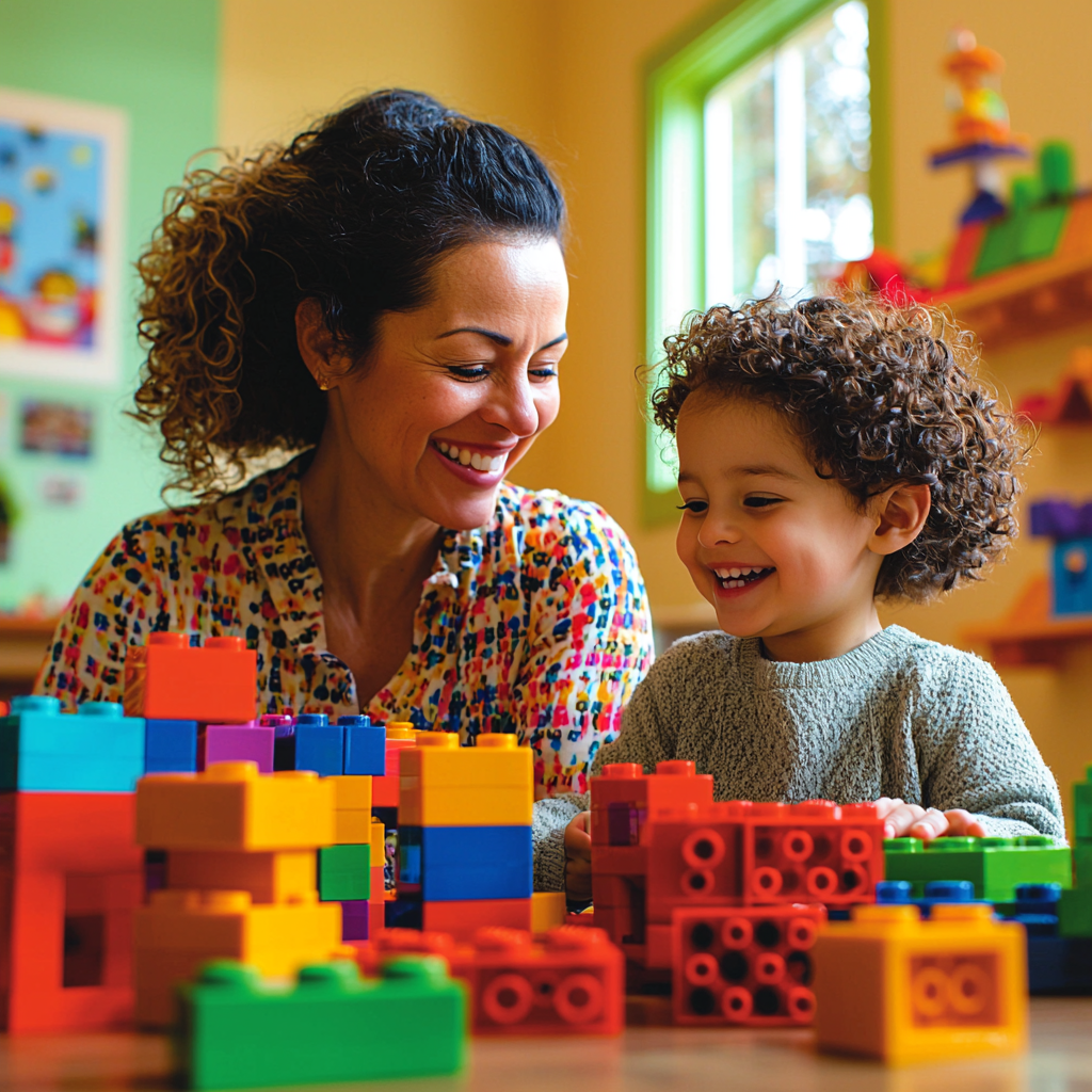 Building Blocks Of Love: Mother-Child LEGO Day Diamonded Painting Kits