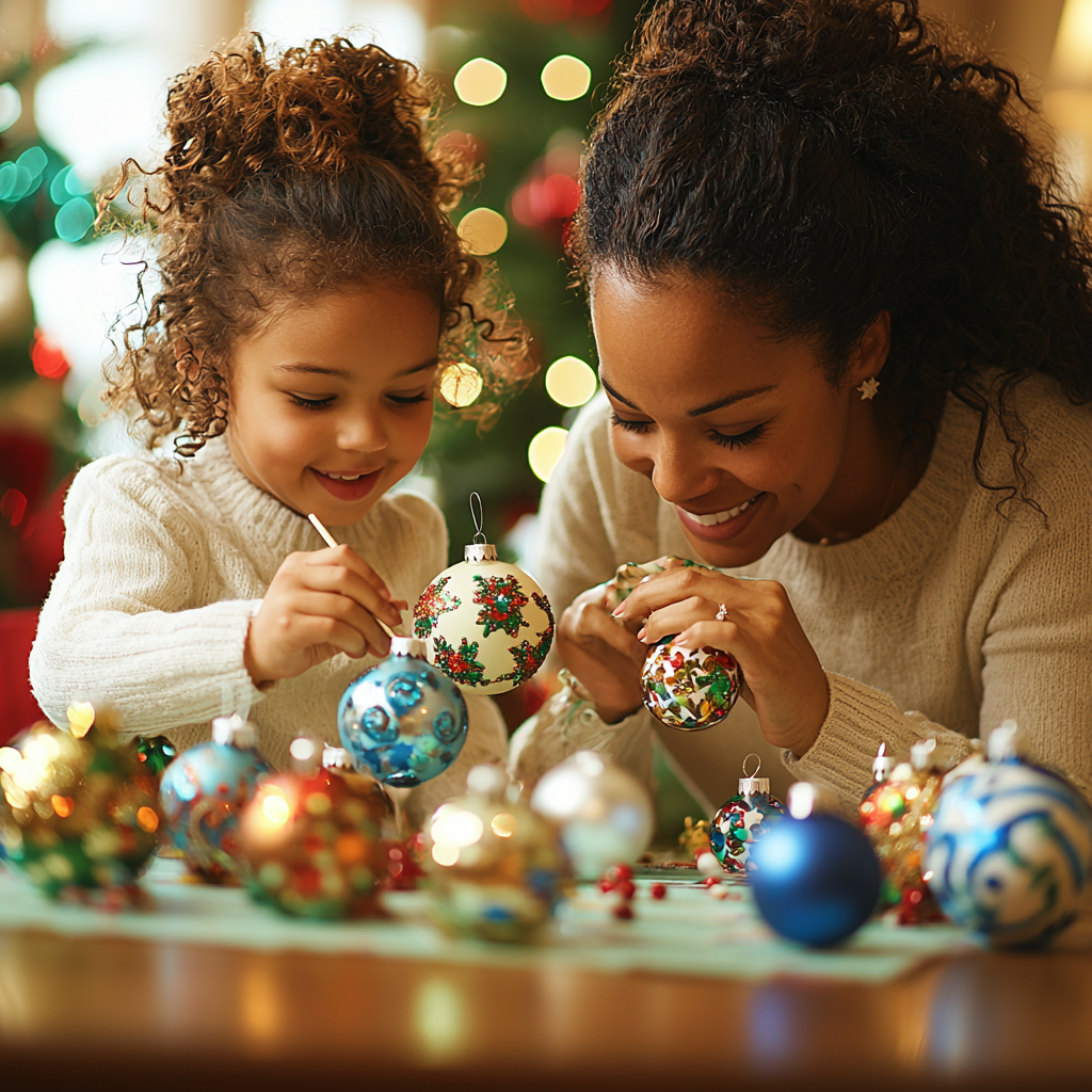 Festive Fun: Creating Holiday Ornaments Together Paint By Diamonds Kits