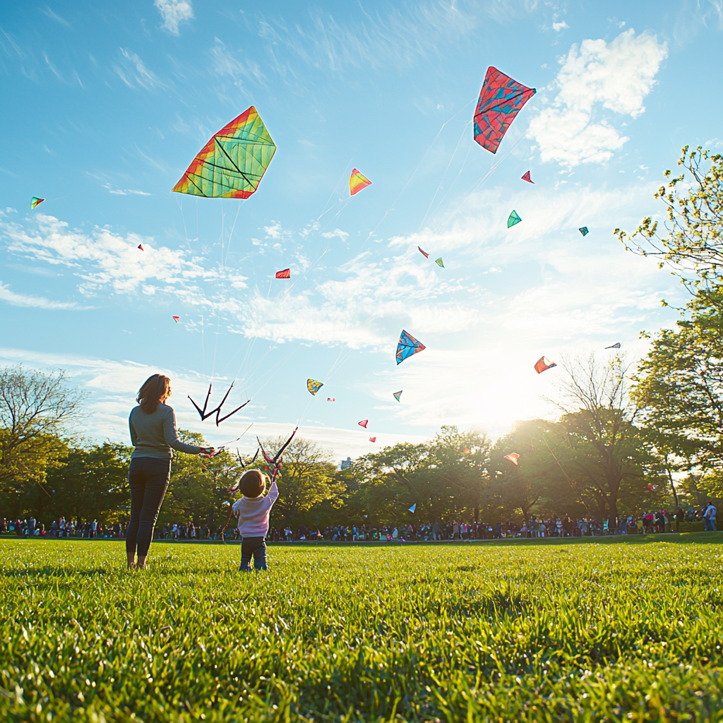 Whispers Of The Wind: A Family Kite-Flying Day Paint By Diamonds Kits