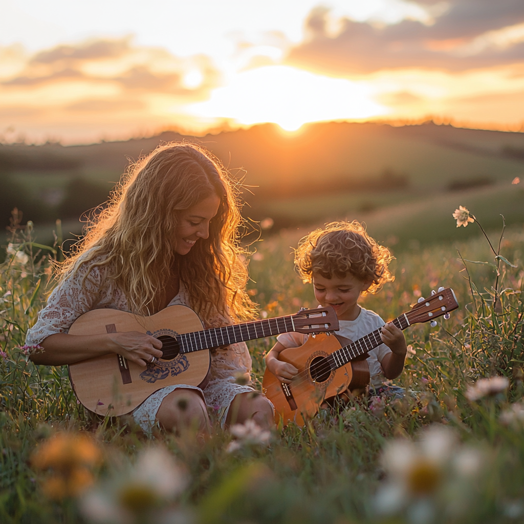 Sunset Serenade: Music Under The Sky Paint By Color