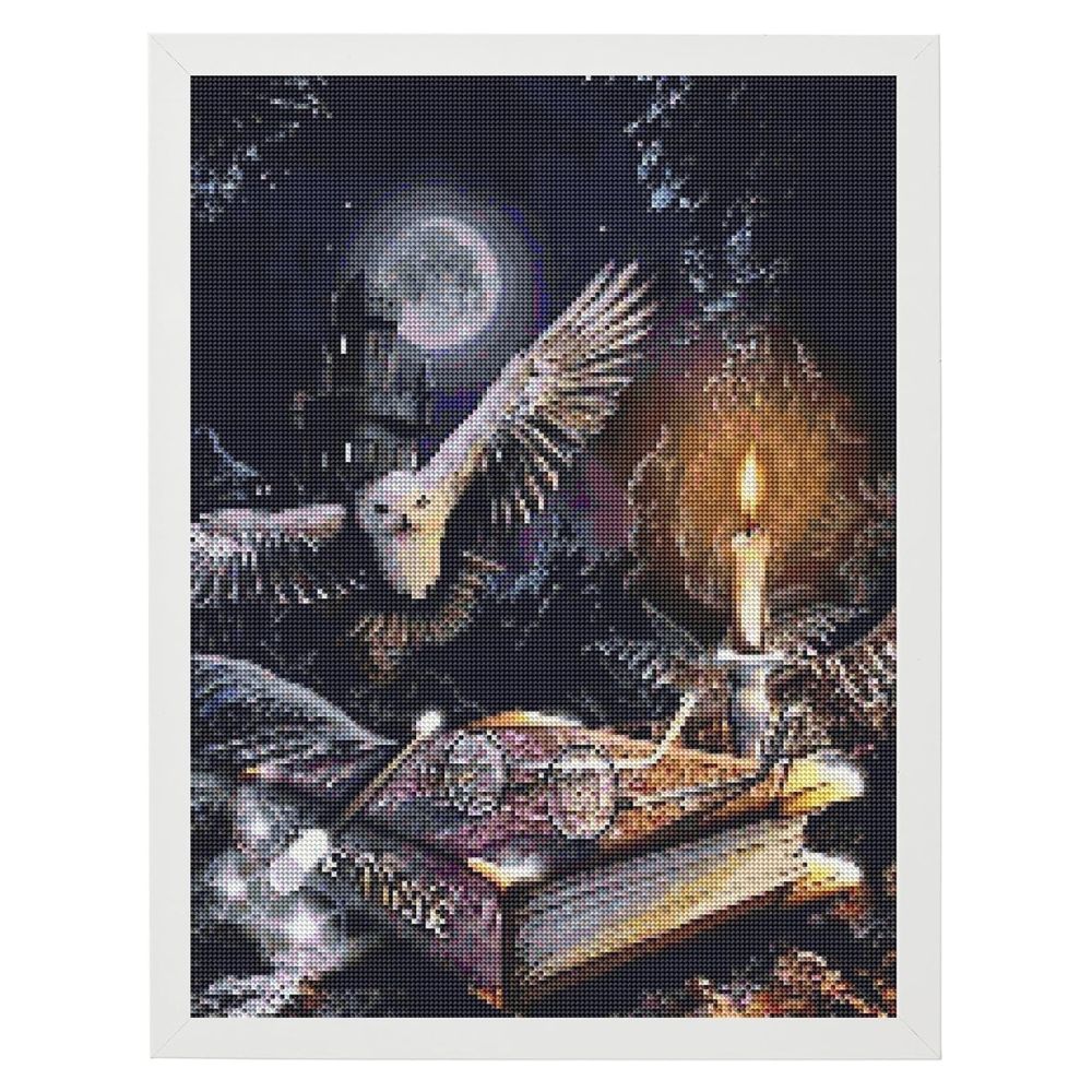 Owl And Candle Paint By Diamond Kit