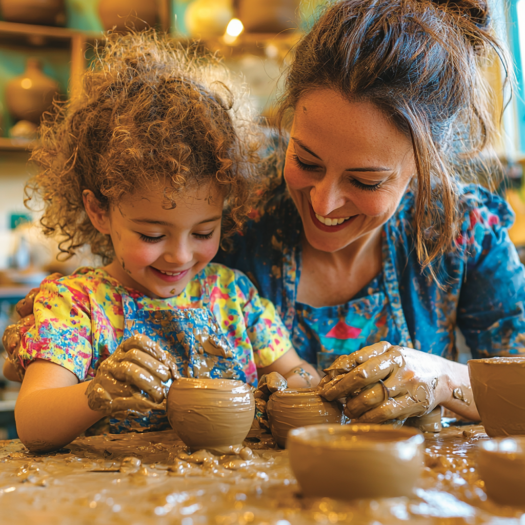 Artistry Of Love: A Family Pottery Class Paint By Diamonds Kits