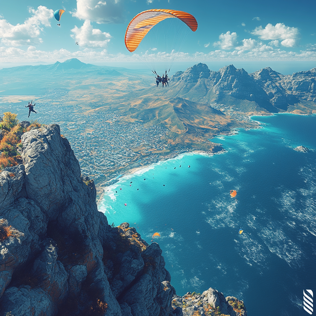 Panoramic Table Mountain Summit DIY paint by diamonds