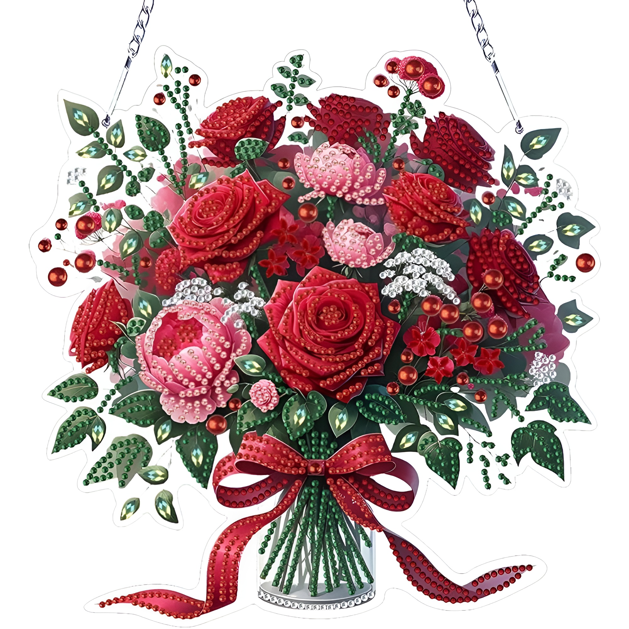 DIY Christmas Ornament Diamond Art Kit with Double Sided Design