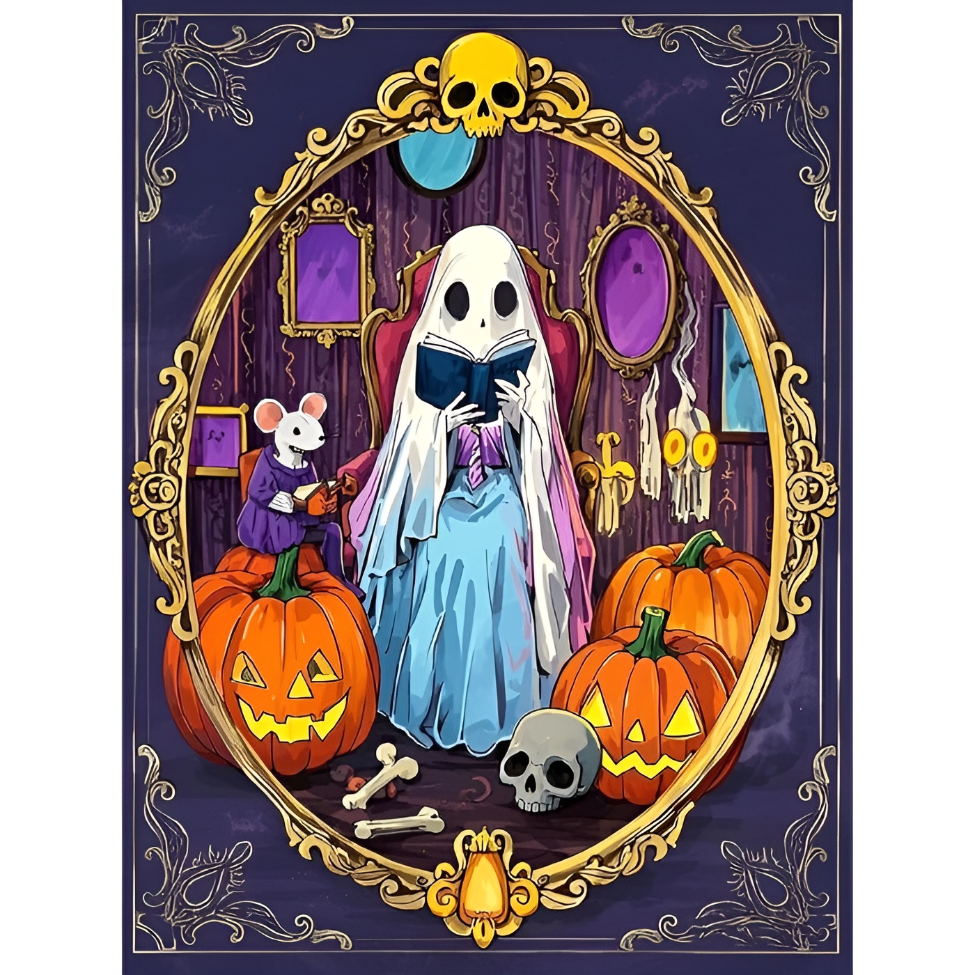 DIY 5D Round Full Drill Diamond Gem Art Painting Kits