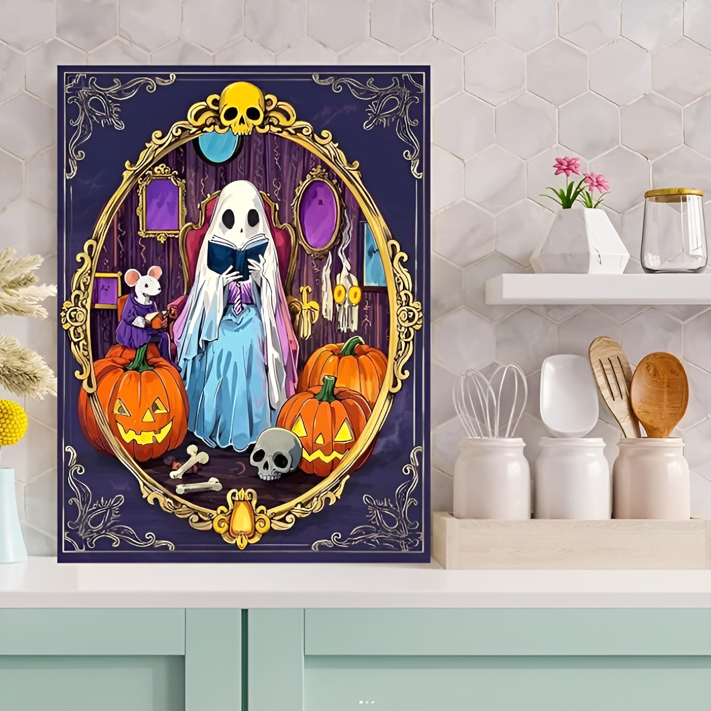 DIY 5D Round Full Drill Diamond Gem Art Painting Kits