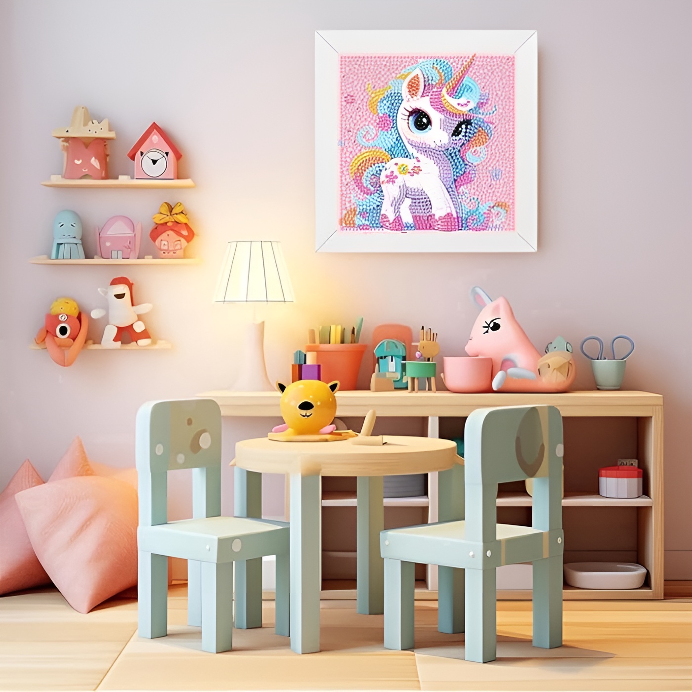 DIY 5D Christmas Diamond Art Kit with Round Drill for Holiday Decor