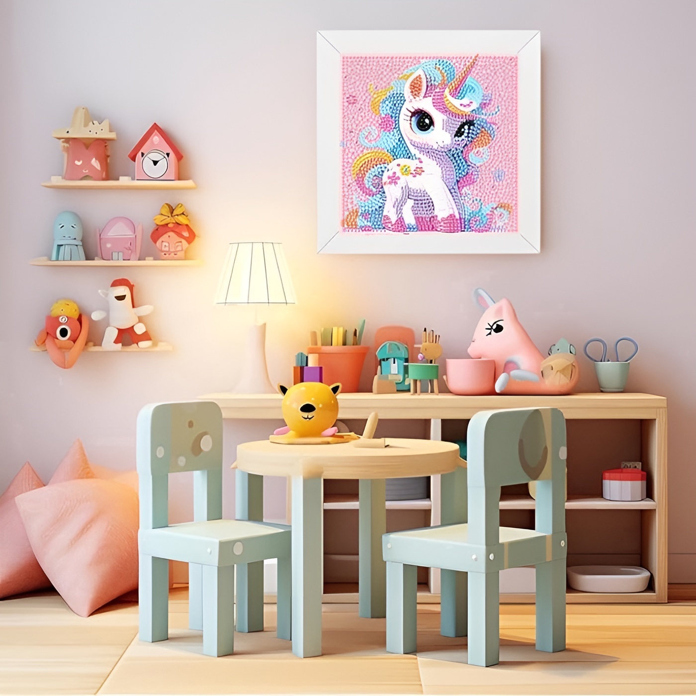 DIY 5D Christmas Diamond Art Kit with Round Drill for Holiday Decor