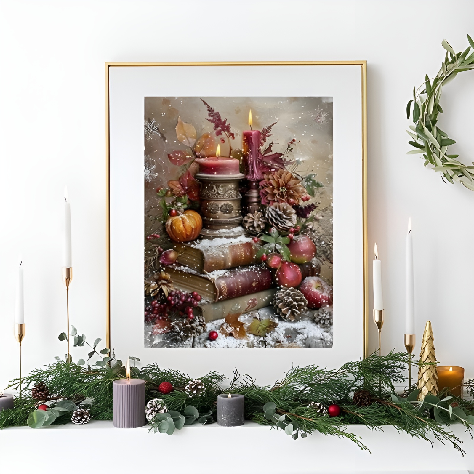 Round Full Drill 5D Christmas Diamond Painting Art Kits