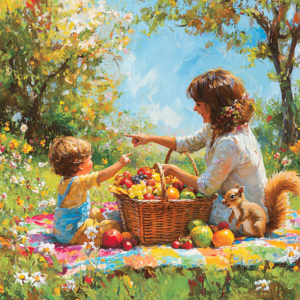 Sunshine Smiles: A Picnic Day Of Delight Paint By Diamond