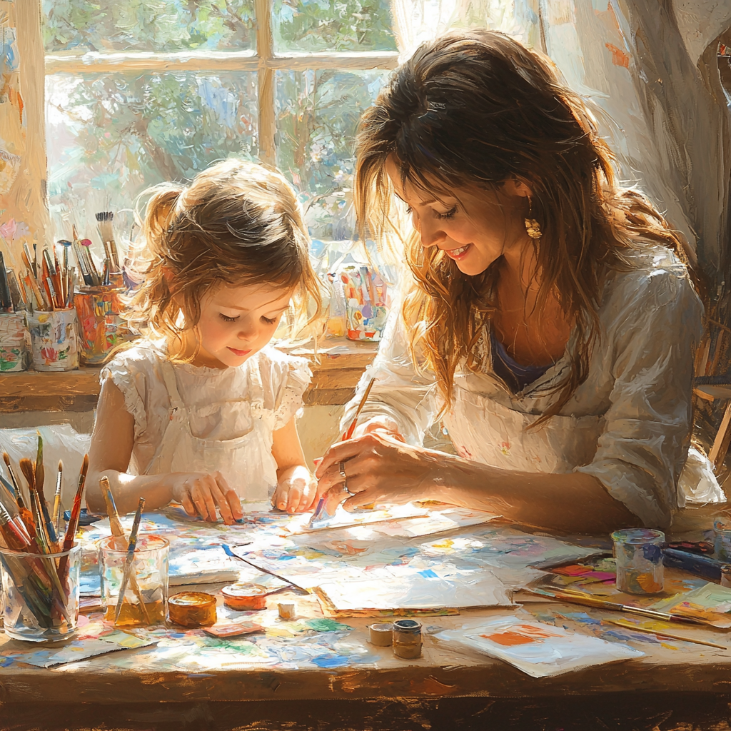Artful Memories: A Day Of Crafting Together Paint By Color