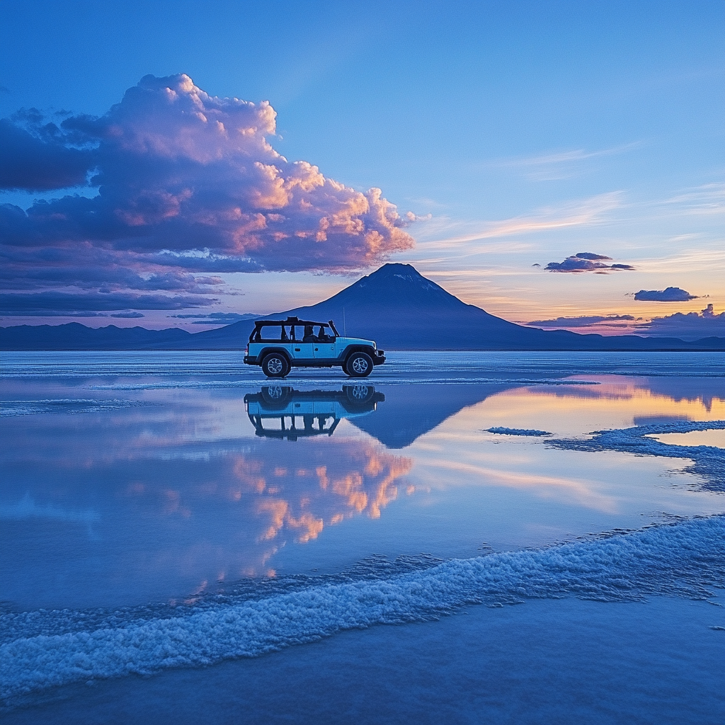 Salar Sunrise Salt Flats Paint by diamonds kits