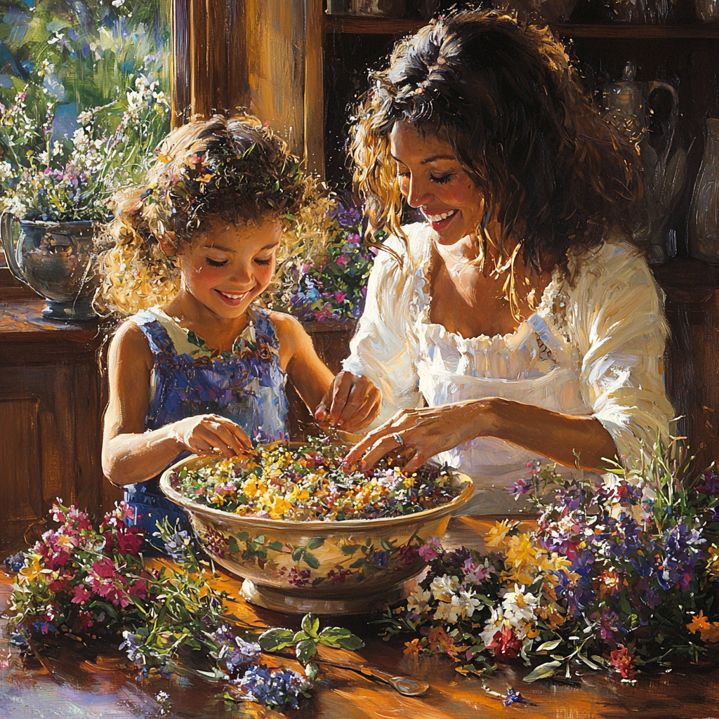 Scent Of Love: Creating Homemade Potpourri Painting By Diamonds Kit