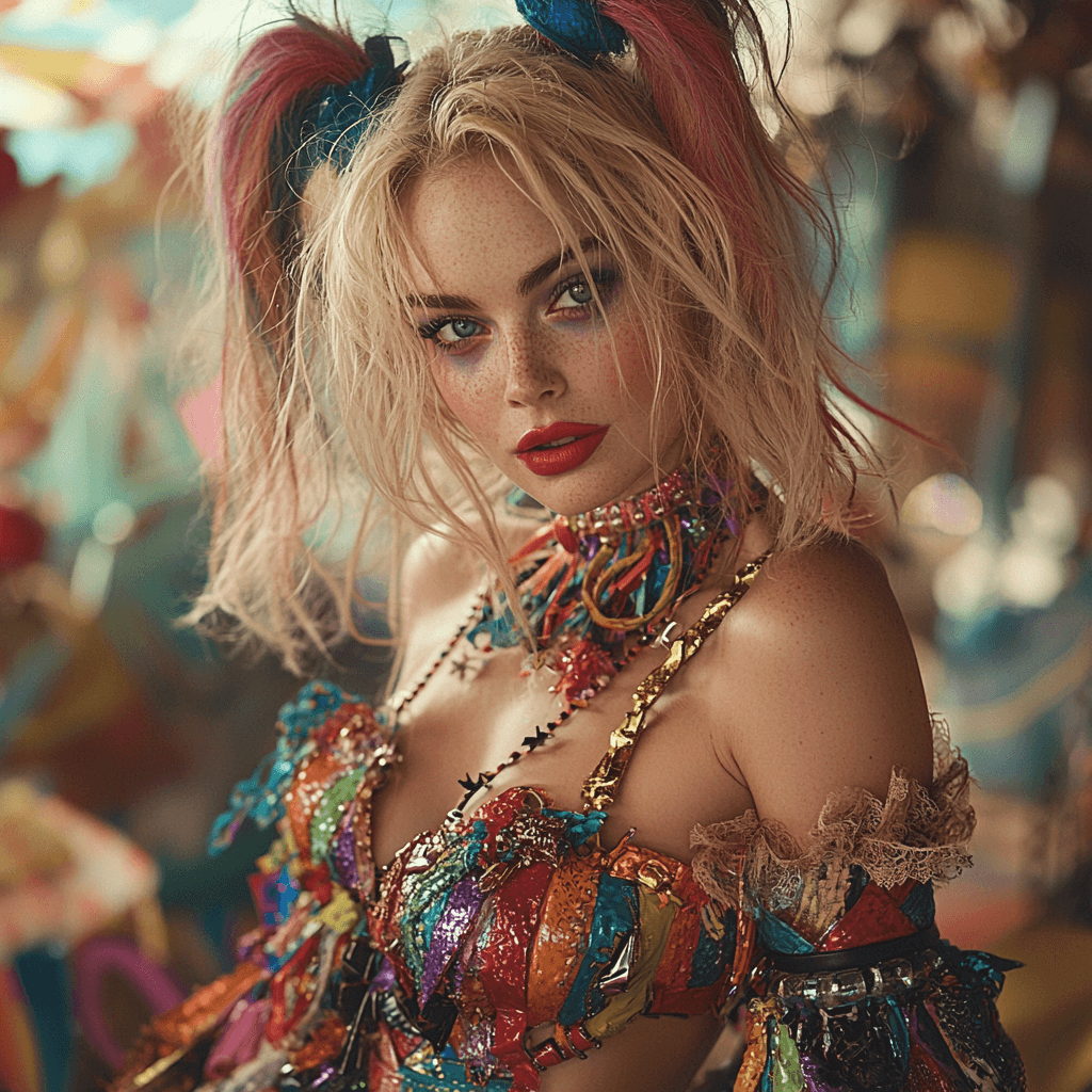 Margot Robbie: The Glamorous Rebel Of Harley Quinn Painting By Diamonds Kit