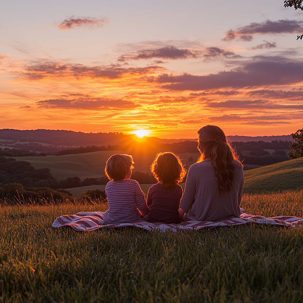 Golden Horizon: A Sunset Adventure Together Paint By Color