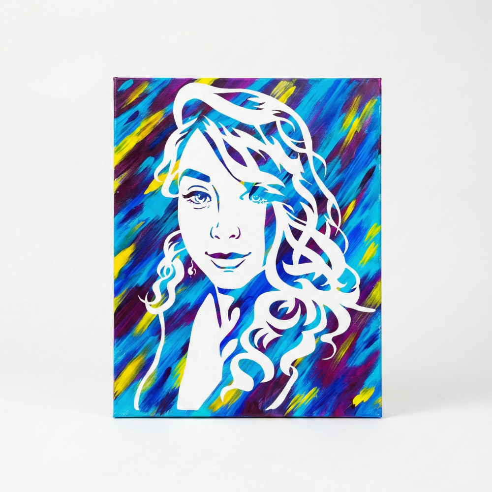 DIY Valentines Day Custom Couple Portrait