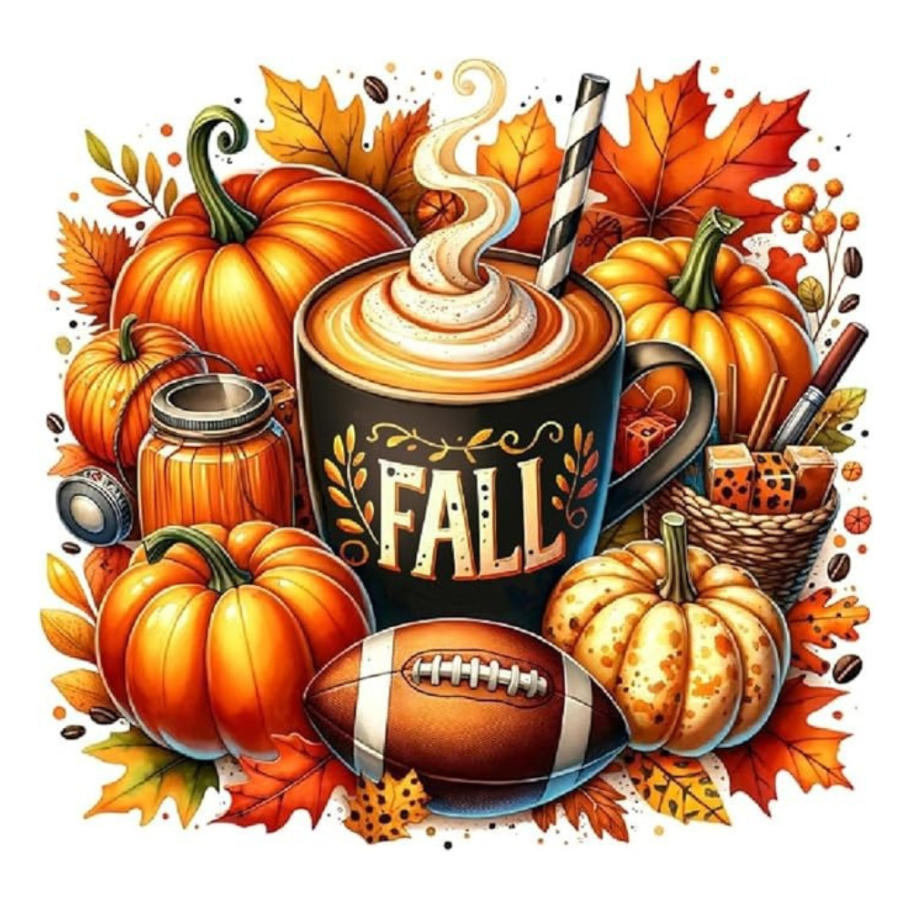 Halloween Library Scene Paint By Diamond Kit 