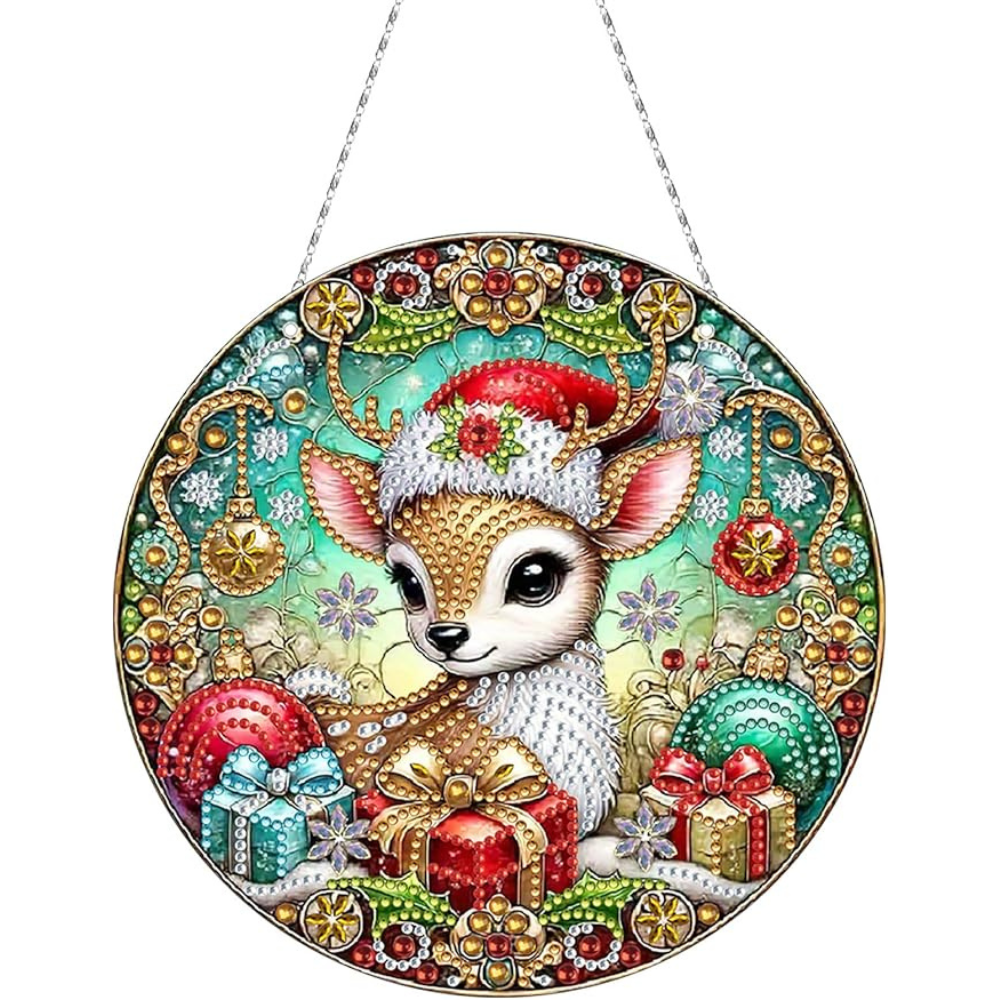 Round Hanging Diamond Art Painting Design