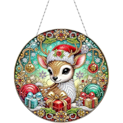 Round Hanging Diamond Art Painting Design