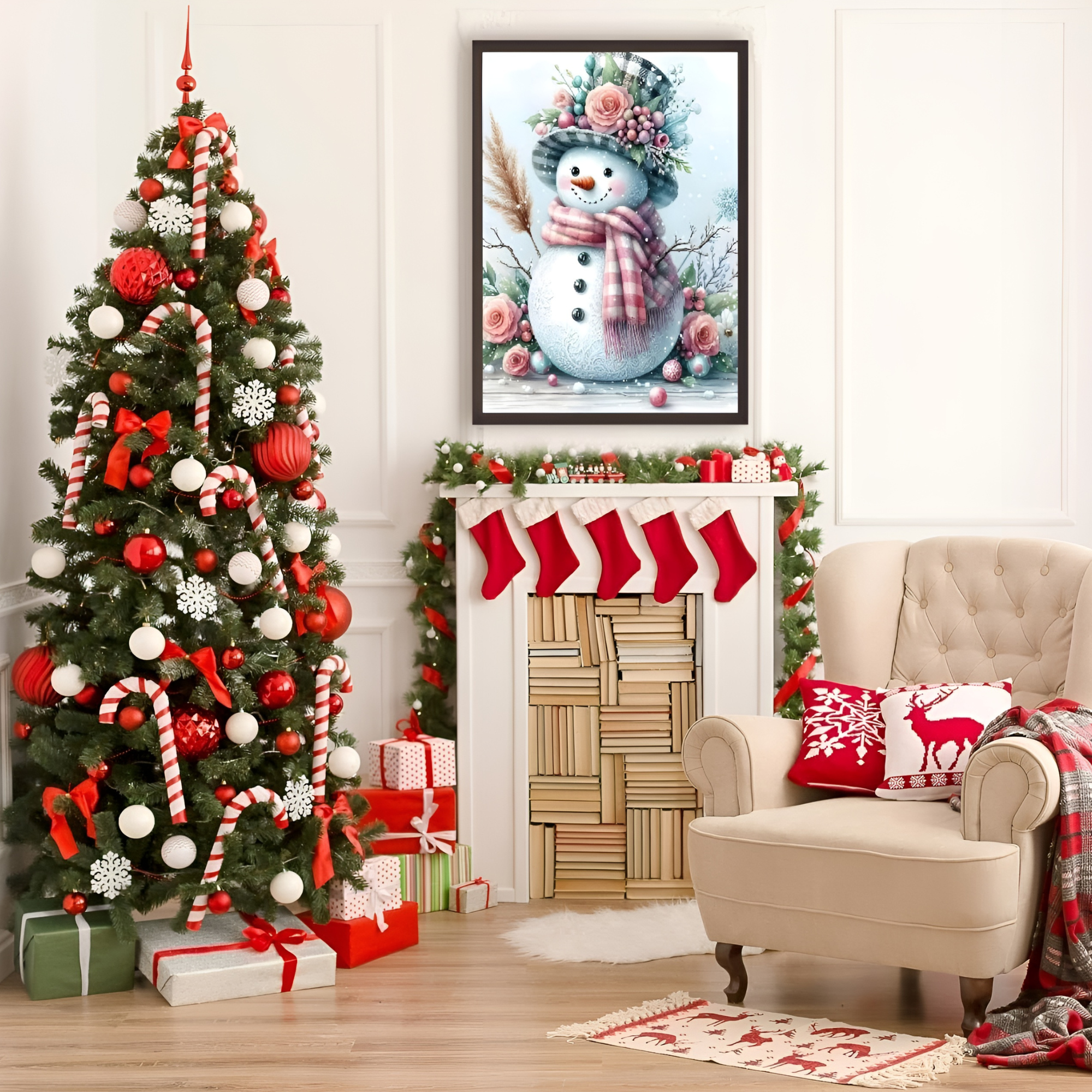 Snowman Christmas Diamond Art Painting