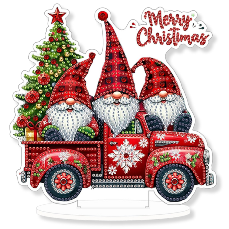 Christmas Snowman Tabletop Diamond Art Kit for Adults