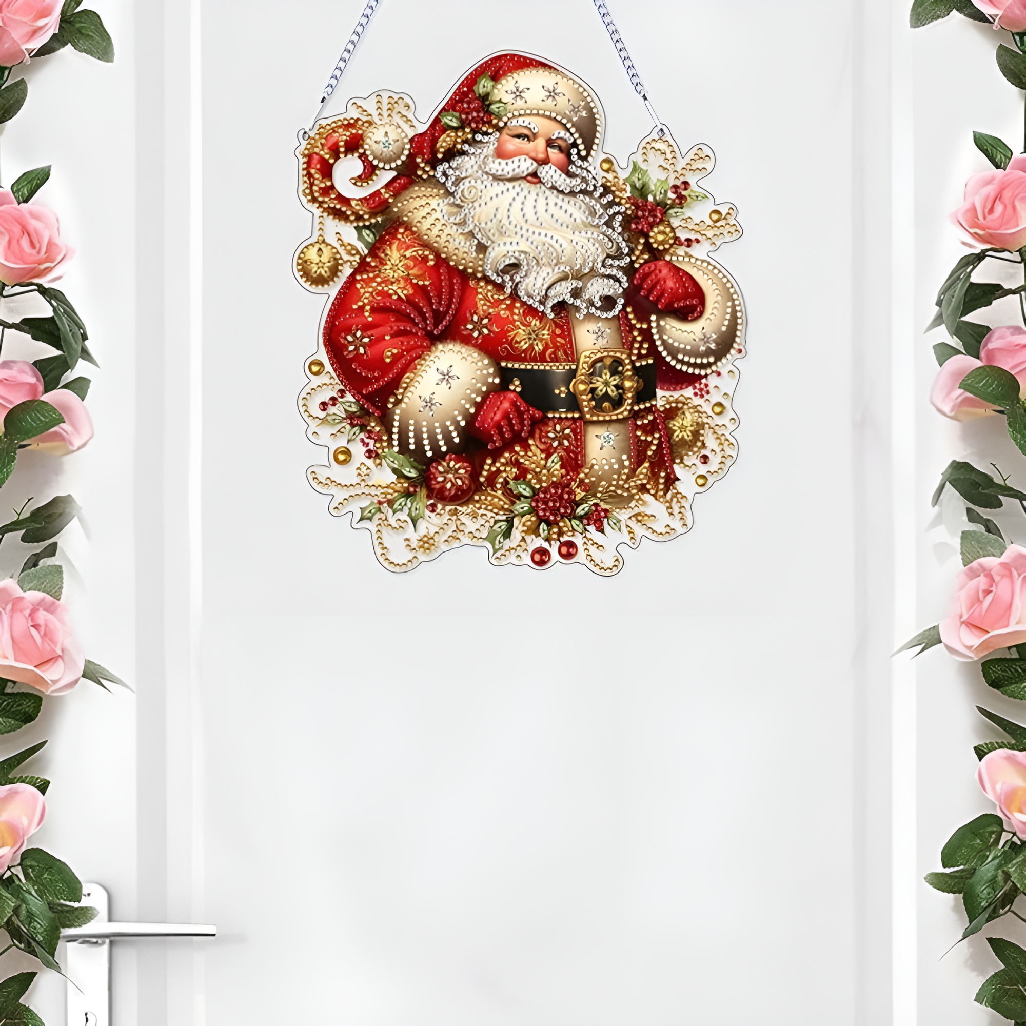 DIY Christmas Ornament Diamond Art Kit with Double Sided Design