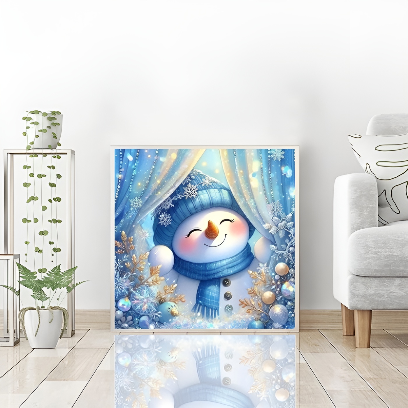 DIY 5D Christmas Diamond Art Kit with Round Drill for Holiday Decor