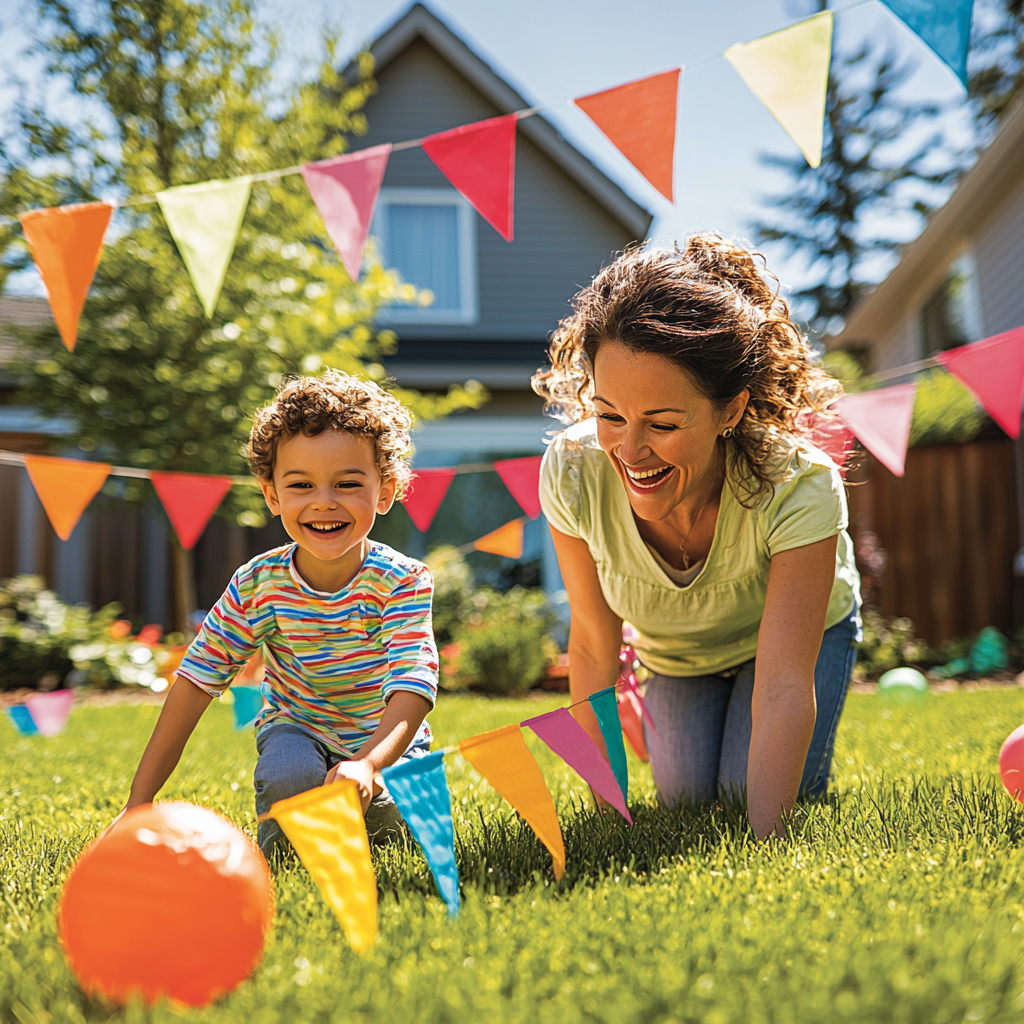 Sunshine Moments: A Day Of Outdoor Games Paint By Diamond