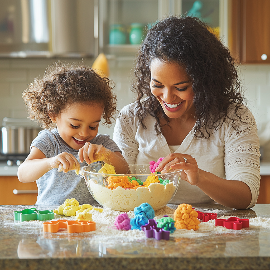 Crafting Joy: Making Homemade Playdough Together Paint By Diamond